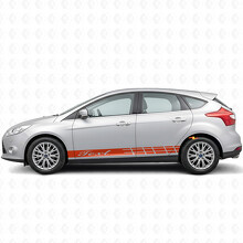Custom Text Akzentstreifen Seiten Vinyl Aufkleber Set für Musclecar Focus_4