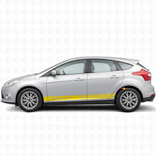 Custom Text Akzentstreifen Seiten Vinyl Aufkleber Set für Musclecar Focus_5