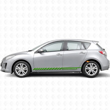 Racing Graphic Stripe Car Side Vinyl Aufkleber Aufkleber für Mazdaspeed 3 2007–2013_3
