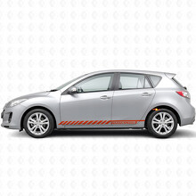 Racing Graphic Stripe Car Side Vinyl Aufkleber Aufkleber für Mazdaspeed 3 2007–2013_4