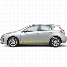 Racing Graphic Stripe Car Side Vinyl Aufkleber Aufkleber für Mazdaspeed 3 2007–2013_5
