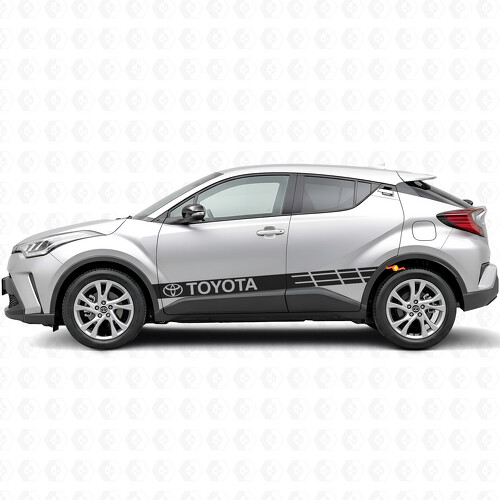 Markierte Rennstreifen Seiten-Vinylaufkleber für Toyota C-HR