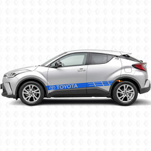 Markierte Rennstreifen Seiten-Vinylaufkleber für Toyota C-HR_2