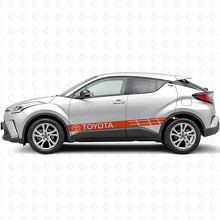 Markierte Rennstreifen Seiten-Vinylaufkleber für Toyota C-HR_4