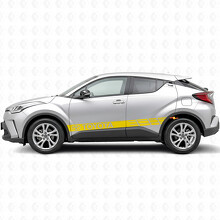 Markierte Rennstreifen Seiten-Vinylaufkleber für Toyota C-HR_5