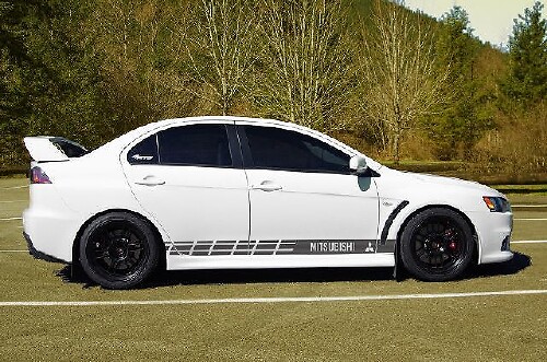 Mehrfarbiger grafischer Lancer / Lancer Evolution Autorennen-Aufkleber