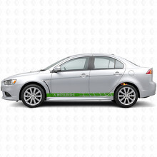 Rennstreifen Seiten-Vinylaufkleber für Mitsubishi Lancer_3