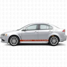 Rennstreifen Seiten-Vinylaufkleber für Mitsubishi Lancer_4