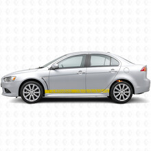 Rennstreifen Seiten-Vinylaufkleber für Mitsubishi Lancer_5