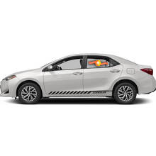 Racing Graphic Stripe Auto-Vinyl-Aufkleber für Toyota Corolla 2014–2018 2