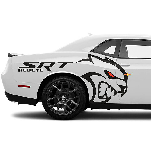 Redeye Side Rear Fender Graphic Decal Stickers for Dodge Challenger