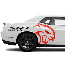 Srt redeye Hellcat Side Heck -Kotflügeltattelung Aufkleber Grafik für Dodge Challenger
 3