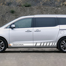 Vinyl-Aufkleber mit seitlichen Rennstreifen, passend für Kia Sedona
 3