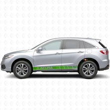 Racing Side Stripes Vinyl-Aufkleber-Set für Acura RDX MDX_3