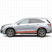 Racing Side Stripes Vinyl-Aufkleber-Set für Acura RDX MDX_4