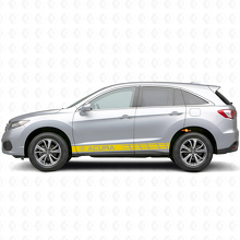 Racing Side Stripes Vinyl-Aufkleber-Set für Acura RDX MDX_5