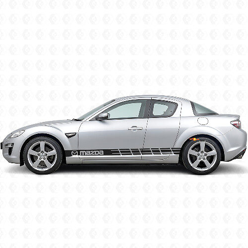 Racing Style Streifen Seiten Vinyl Aufkleber für Mazda RX-8