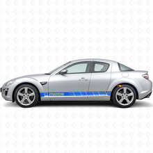 Racing Style Streifen Seiten Vinyl Aufkleber für Mazda RX-8_2