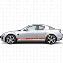 Racing Style Streifen Seiten Vinyl Aufkleber für Mazda RX-8_4