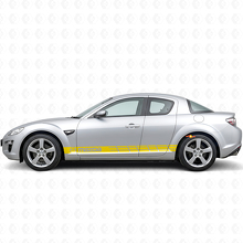 Racing Style Streifen Seiten Vinyl Aufkleber für Mazda RX-8_5