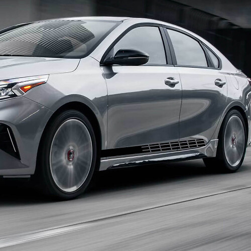 Seitliche Rennstreifen Vinyl-Aufkleber für Kia Forte