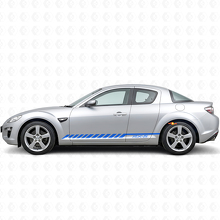 Racing Streifen Seiten Vinyl Aufkleber Sticker für Mazda RX-8_2