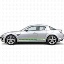 Racing Streifen Seiten Vinyl Aufkleber Sticker für Mazda RX-8_3