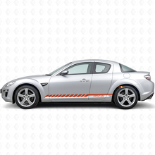 Racing Streifen Seiten Vinyl Aufkleber Sticker für Mazda RX-8_4