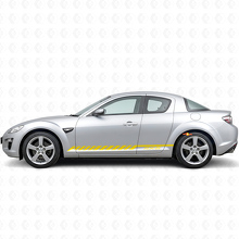 Racing Streifen Seiten Vinyl Aufkleber Sticker für Mazda RX-8_5