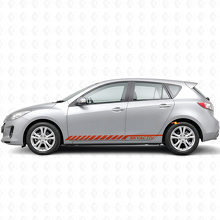 Skyactiv Schriftzug Streifen Seiten Vinyl Aufkleber Sticker für Mazda Mazda3 2011-2013_4