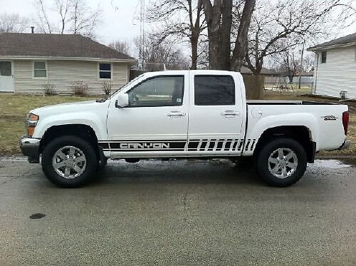 2 x mehrfarbiger Grafikstreifen, Canyon-Symbol, Autorennen, Vinyl-Aufkleber