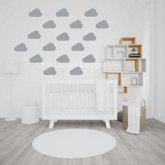 Wolken Wandaufkleber für Kinderzimmer
