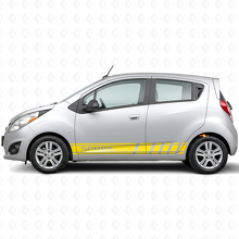 Markierte Streifen Seitenvinyl-Aufkleber für Chevrolet Spark_5