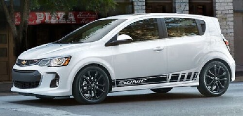 Racing-Stil Seitenstreifen Vinyl-Aufkleber-Set für Chevrolet Sonic
