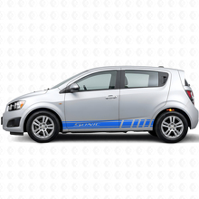 Racing-Stil Seitenstreifen Vinyl-Aufkleber-Set für Chevrolet Sonic_2
