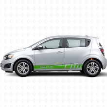 Racing-Stil Seitenstreifen Vinyl-Aufkleber-Set für Chevrolet Sonic_3
