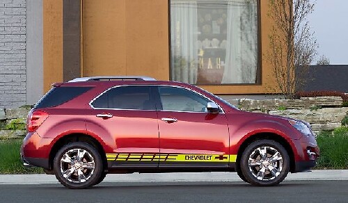 Mehrfarbiger grafischer Trax / Equinox / Traverse Autorennen-Aufkleber