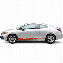 Markierte Seitenstreifen-Vinylaufkleber für Honda Civic Coupé_4