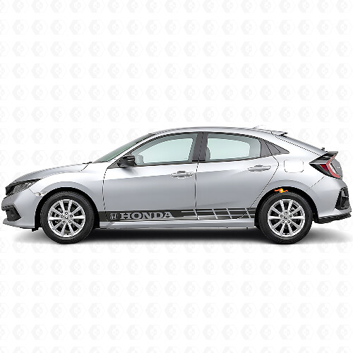 Rennstreifen Seitenaufkleber Vinyl-Aufkleber für Honda Civic