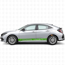 Rennstreifen Seitenaufkleber Vinyl-Aufkleber für Honda Civic_3