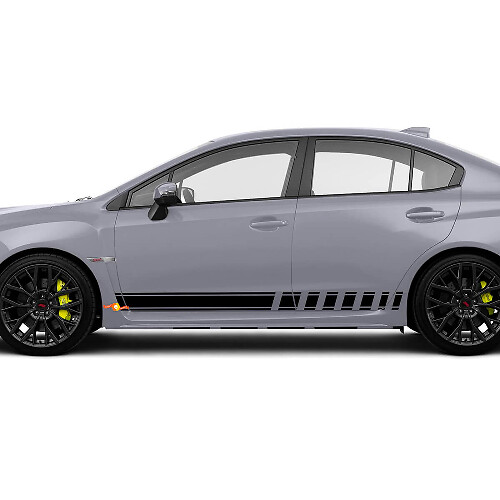 Rennstreifen Seiten Vinyl-Aufkleber-Set für Subaru BRZ WRX Impreza