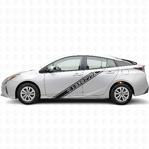 Japanischer Stil Seitenstreifen Vinyl-Aufkleber für Toyota Prius