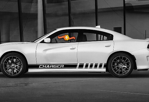 Racing-Stripe-Seiten-Vinylaufkleber-Kit für Dodge Charger