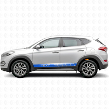 Racing-Streifen Seiten Vinyl-Aufkleber für Hyundai Tucson_2