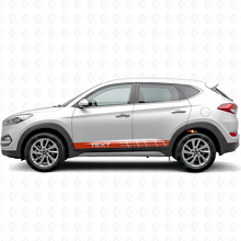 Racing-Streifen Seiten Vinyl-Aufkleber für Hyundai Tucson_4