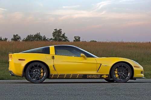 Mehrfarbiger grafischer Corvette / Camaro ZL1 Car Racing Art Aufkleber
