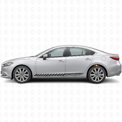 Zoom-Zoom Strobe-Streifen Seiten-Vinylaufkleber für Mazda Mazda6