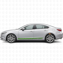 Zoom-Zoom Strobe-Streifen Seiten-Vinylaufkleber für Mazda Mazda6_3