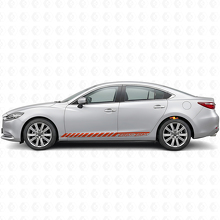 Zoom-Zoom Strobe-Streifen Seiten-Vinylaufkleber für Mazda Mazda6_4