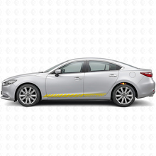 Zoom-Zoom Strobe-Streifen Seiten-Vinylaufkleber für Mazda Mazda6_5